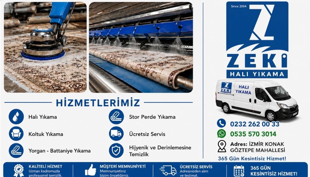 Konak Göztepe Mahallesi Halı Yıkama ve Derinlemesine Hijyen Teknolojileri